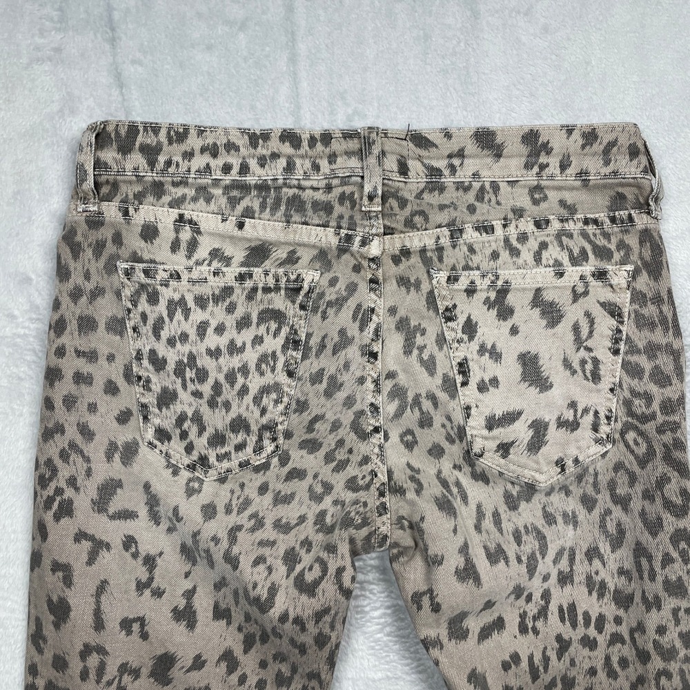 Current/Elliott The Stiletto Jeans Women 26 Grey Leopard Skinny Ankle - Picture 12 of 13